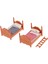 1:12 Ölçekli Dollhouse Minyatür Ekose Ranza Mobilyaları Yatak Odası Için (Yurt Dışından) 3