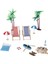 1/12 Dollhouse Dekorasyon Plajı Minyatür Süs Kitleri Set -12 Parça/set (Yurt Dışından) 1