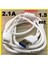 2.1 Amper Kalın Sağlam Güçlendirilmiş Hızlı Şarz Apple iPhone Xr USB Data ve Şarj Kablosu 2