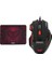 SGM-X7 Usb Siyah Makrolu 7200dpi Oyuncu Mouse +Gaming Mouse Pad 2