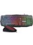 KMX-86 Olivine Siyah Usb RGB Işıklandırmalı Oyuncu Q Multimedia Klavye + Mouse Set 1