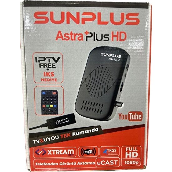 Sunplus Astraplus Hd Uydu Alıcısı Çanaksız Uydu Full Hd 1080P Tv & Uydu Tek Kumanda