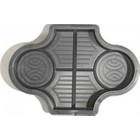 Dekoratif Plastik Parke Taşı Kalıbı Tekli Barok 2 Dikey Yarım 45 cm 10'lu