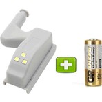 LED Marelli Dolap Içi Aydınlatma Menteşe Üzerine Montaj Çekmece Lambası 3 LED Beyaz Işık