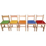 Montessori Anaokulu Sandalyesi 5'li