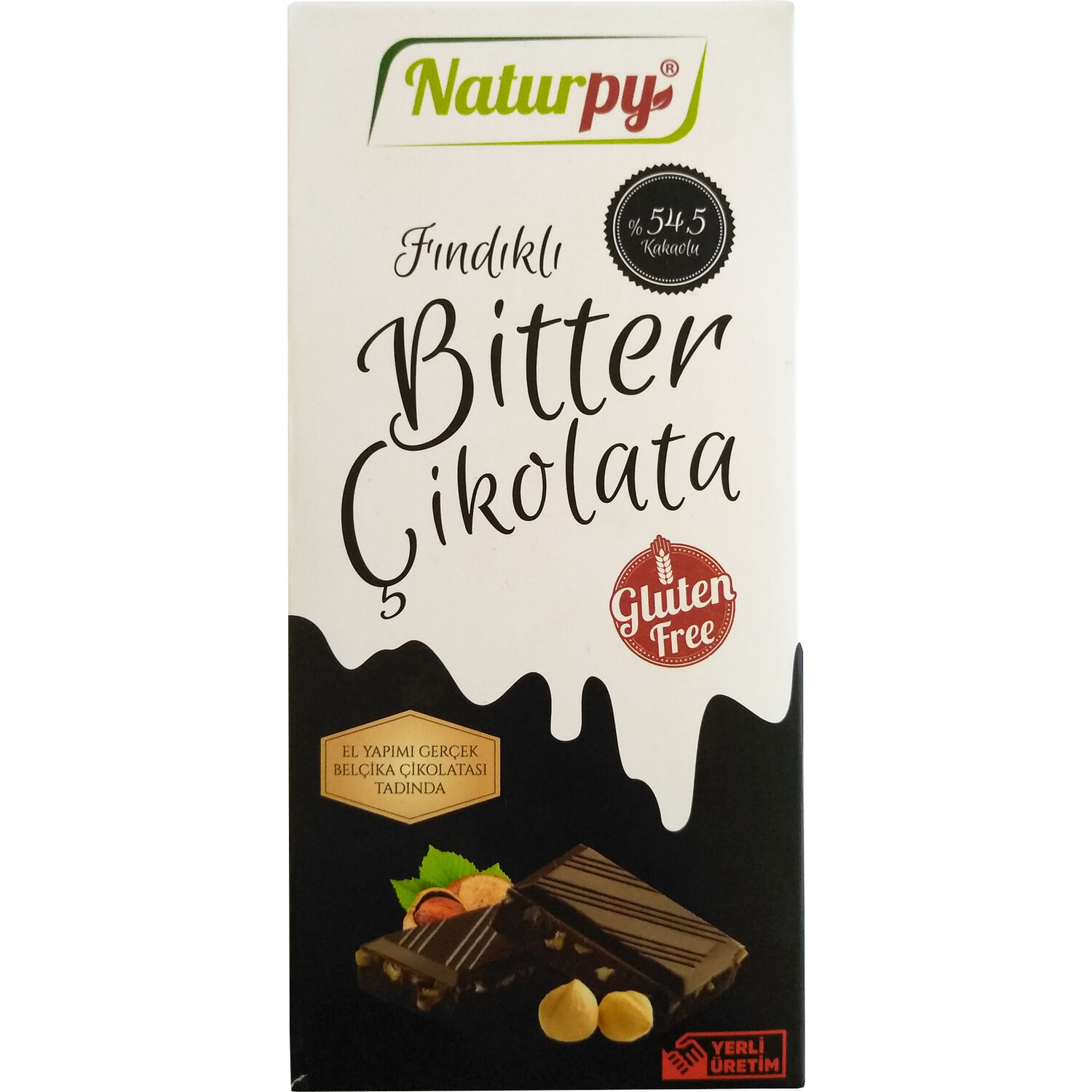 Naturpy Glutensiz Fındıklı Bitter Çikolata 100 gr Fiyatı
