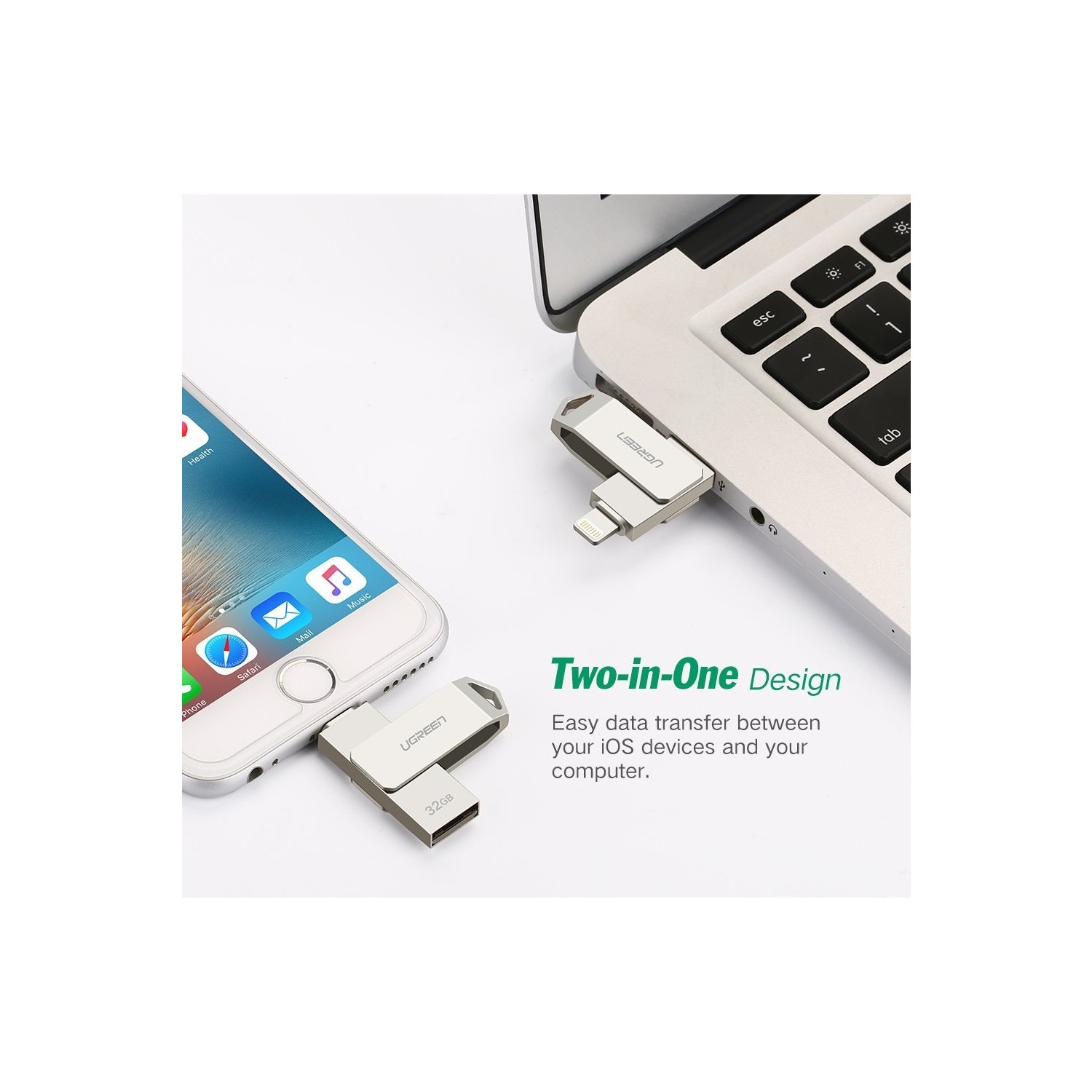 Ugreen Lightning/USB 32 GB Flash Bellek Fiyatı Taksit Seçenekleri