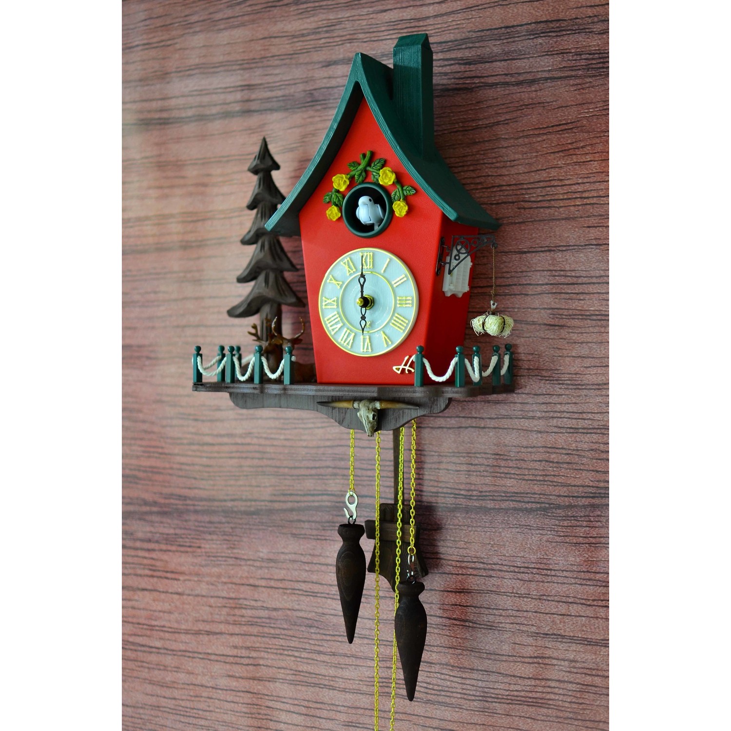 6022 Klasik Kus Guguklu Saat El Yapimi Ahsap Heykel Duvar Saati Bird Cuckoo Clock Cuckoo Clockwall Clock Aliexpress