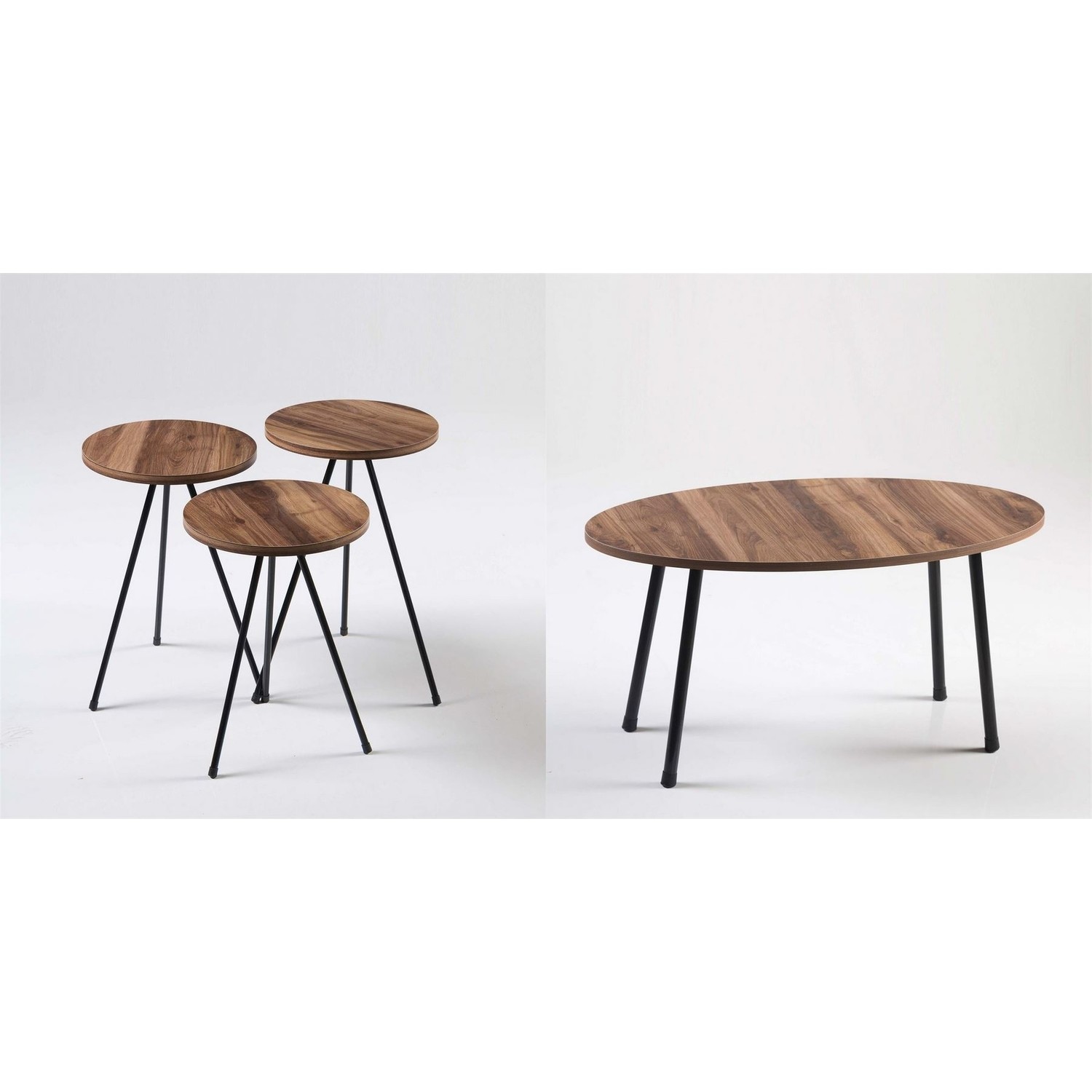 Falez Mobilya Aksesuar ZİGON SEHPA VE ORTA SEHPA SET METAL