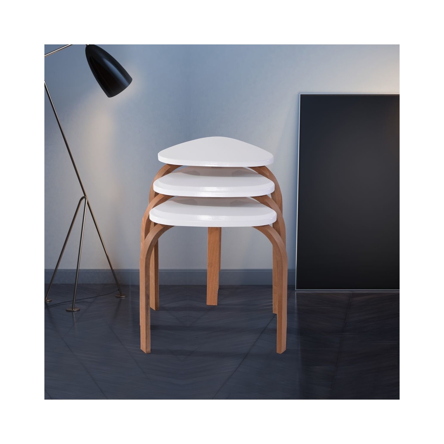 Falez Mobilya Aksesuar Zigon Sehpa Kalp Beyaz Fiyatı