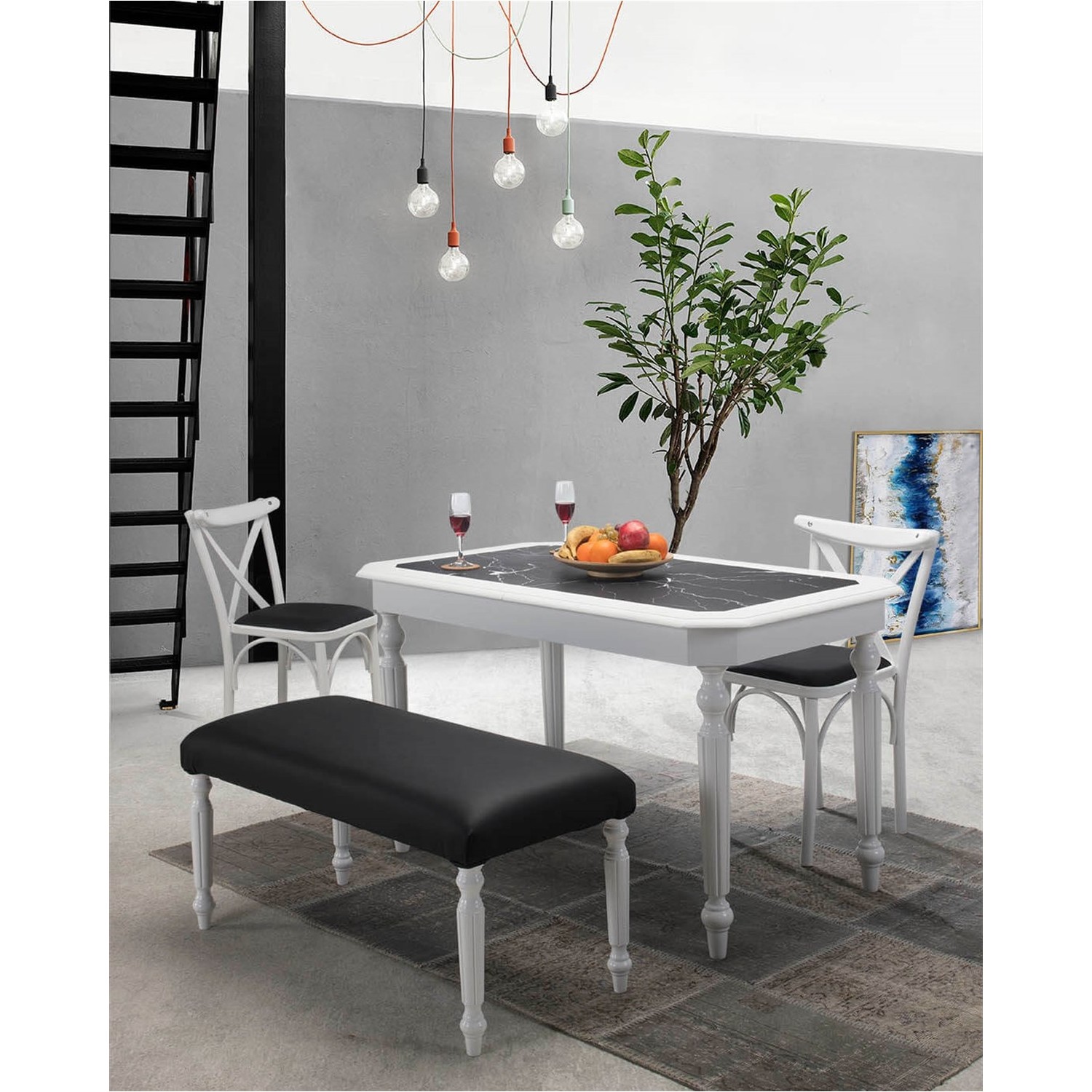 Moddamassa Modamassa 2058 Queen Lüks Masa Sandalye Takımı Moddamassa Modamassa 2058 Queen Lüks Masa Sandalye Takımı