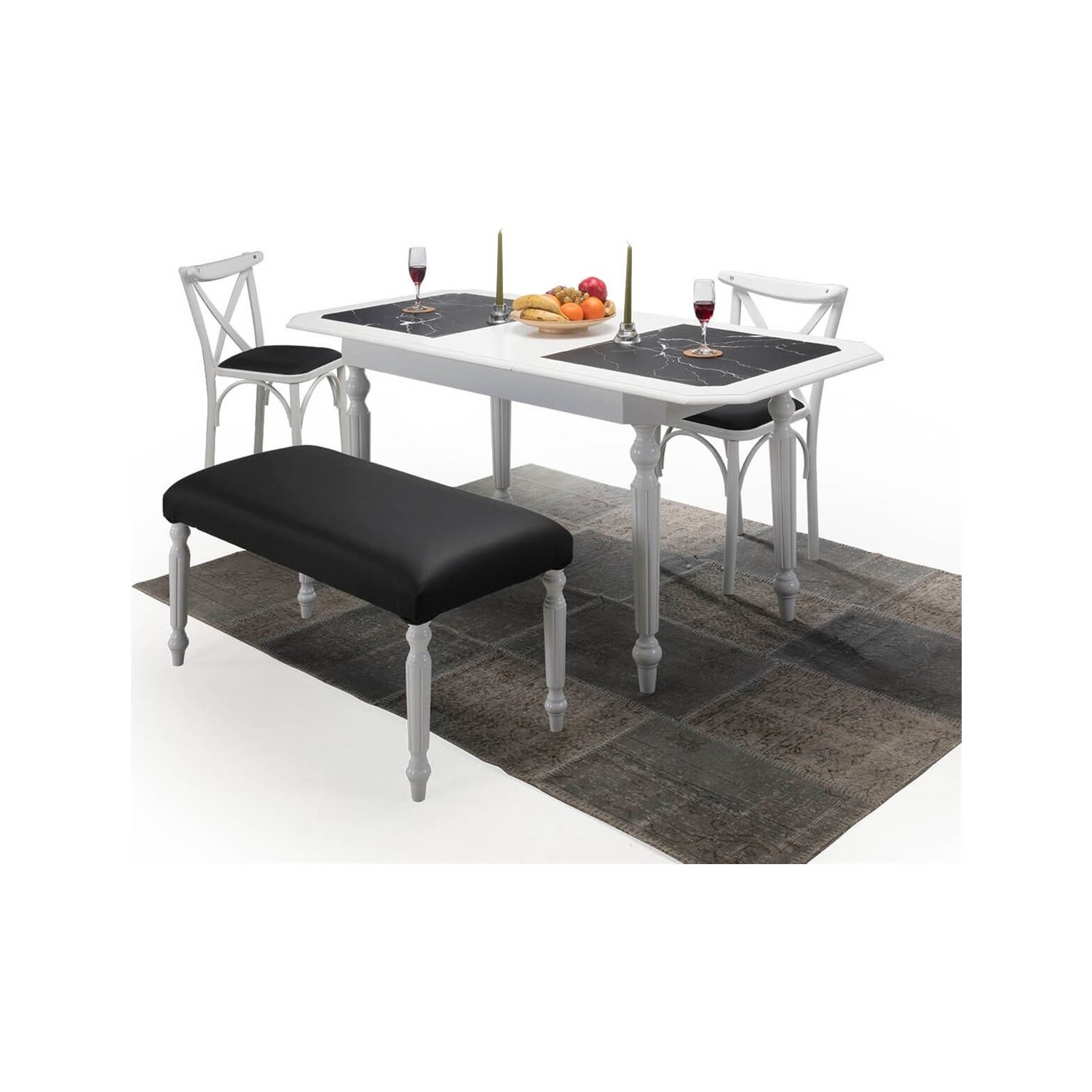 Moddamassa Modamassa 2058 Queen Lüks Masa Sandalye Takımı Moddamassa Modamassa 2058 Queen Lüks Masa Sandalye Takımı