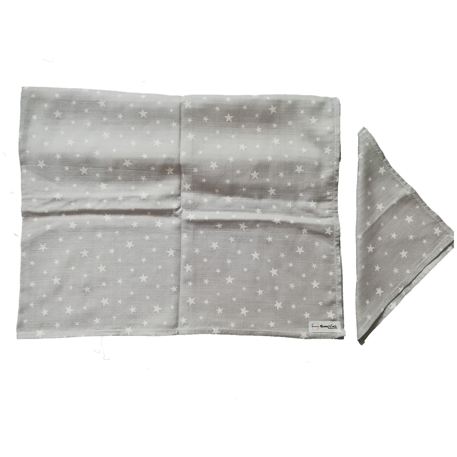 Mommy�s Touch Yıldızlı Müslin Bebek Battaniyesi + Mendil