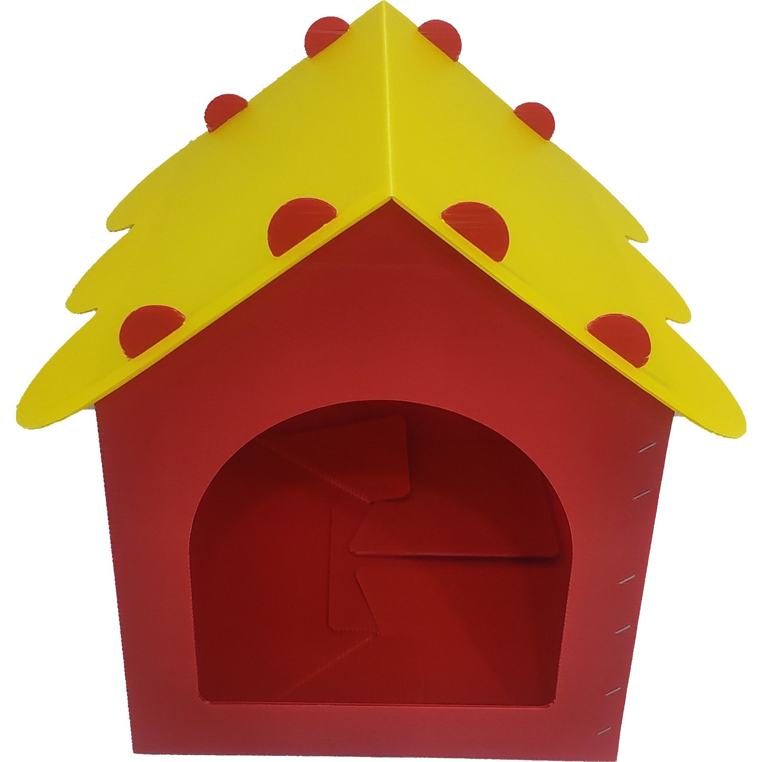 Petist Plastik Pp Kedi Evi Sarı Kırmızı Fiyatı Taksit Seçenekleri