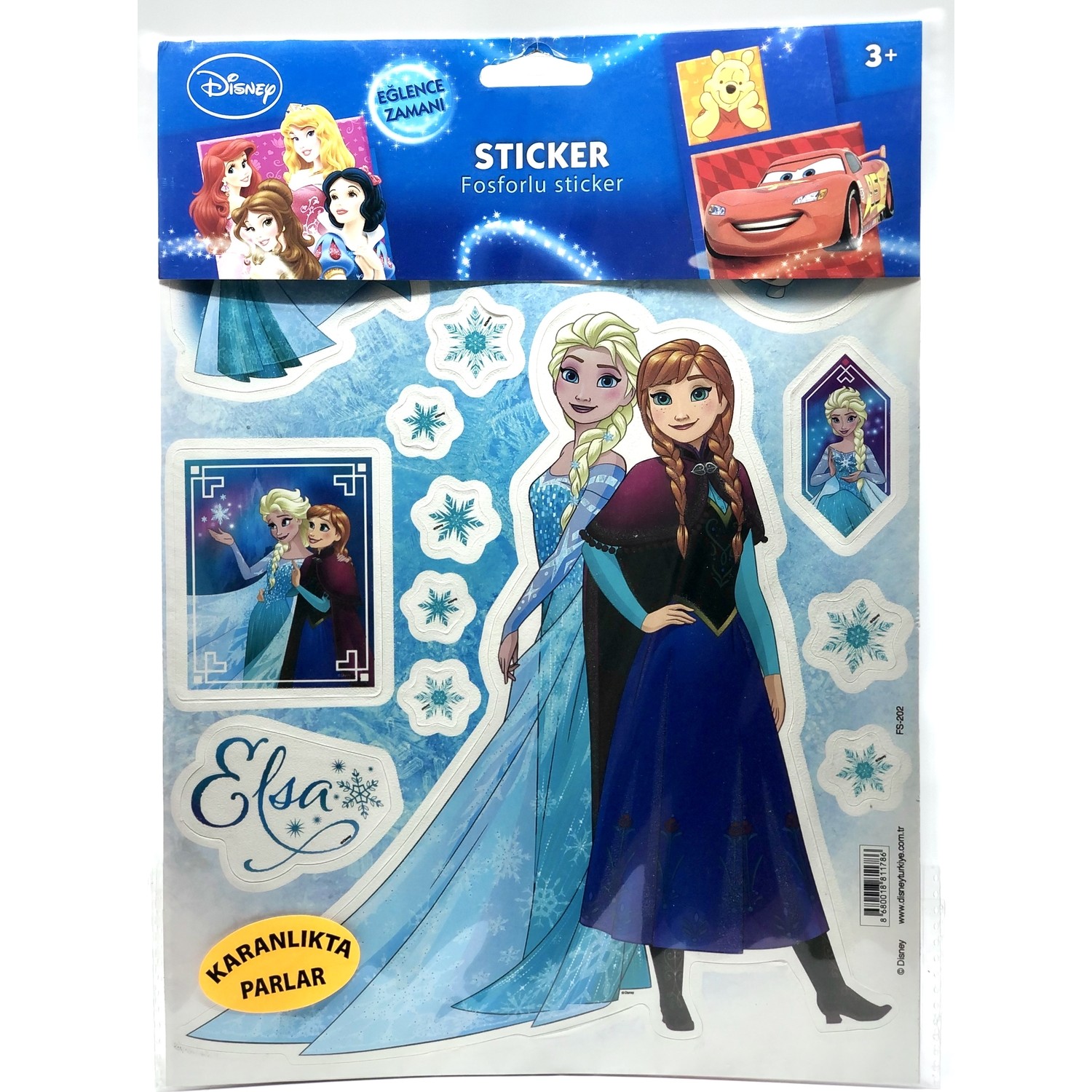 Disney Frozen Elsa Fosforlu Sticker Fiyatı Taksit Seçenekleri