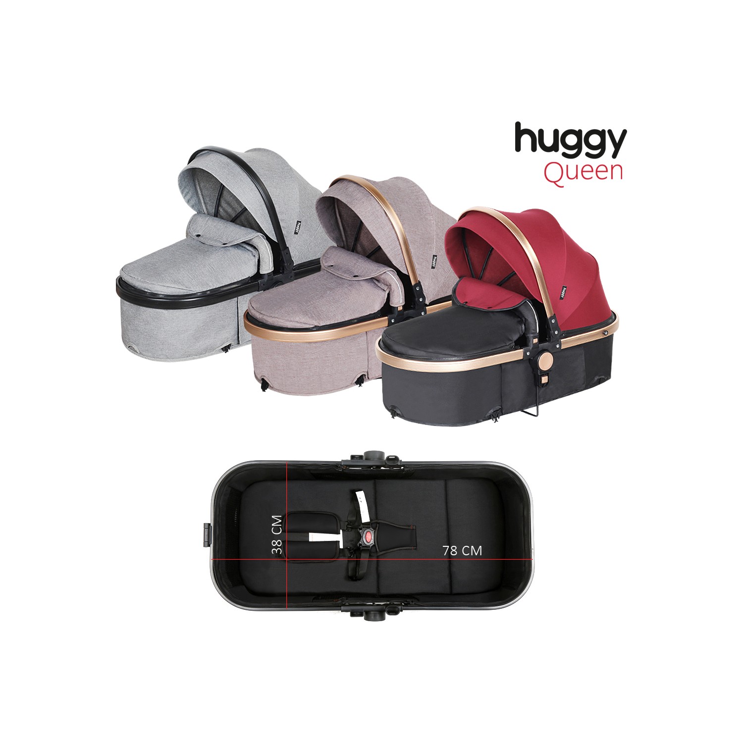 Huggy Queen 3 In 1 Travel Sistem Bebek Arabası Fiyatı