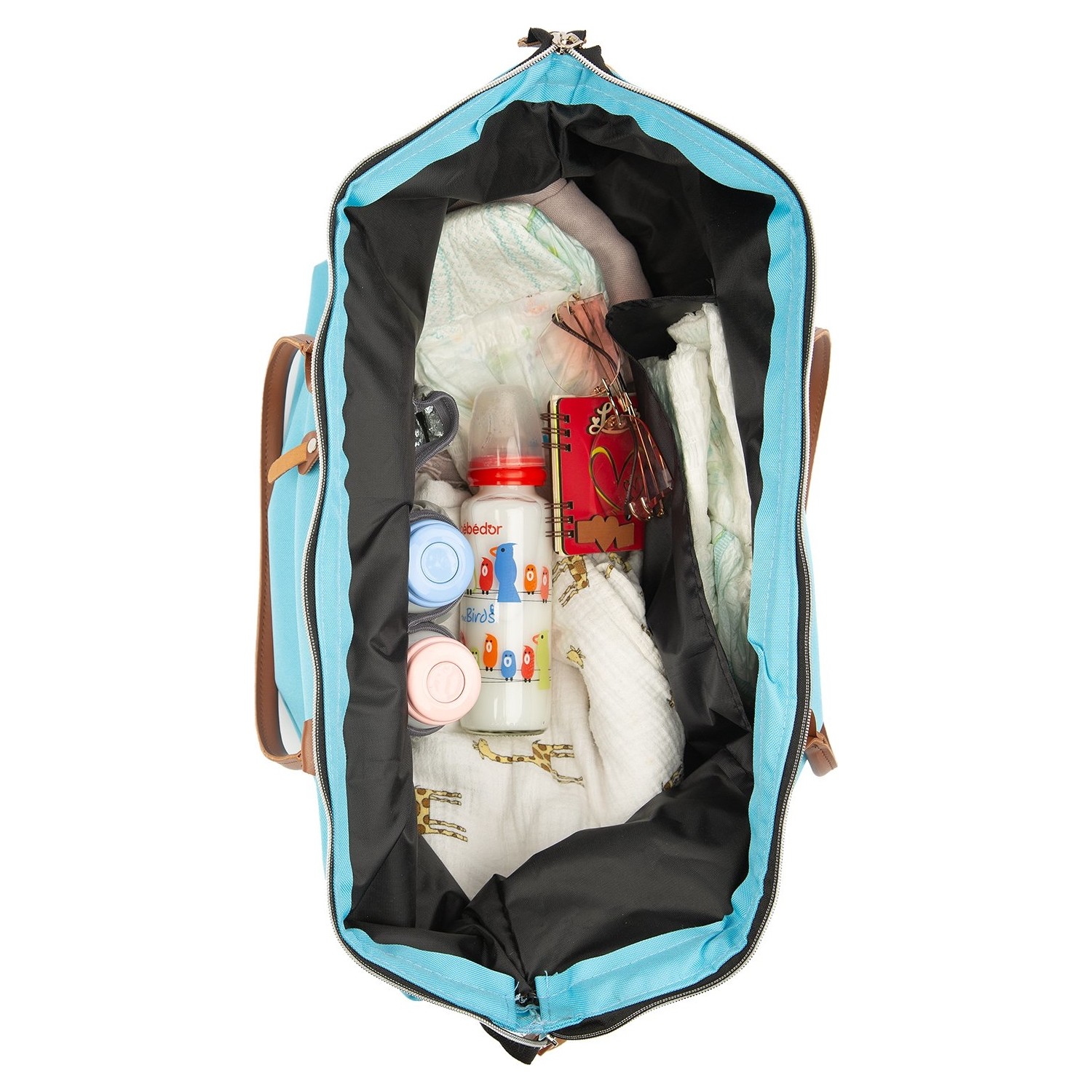 Bagmori Kadın Mavi Baby Bag Baskılı Bebek Bakım Çantası Fiyatı