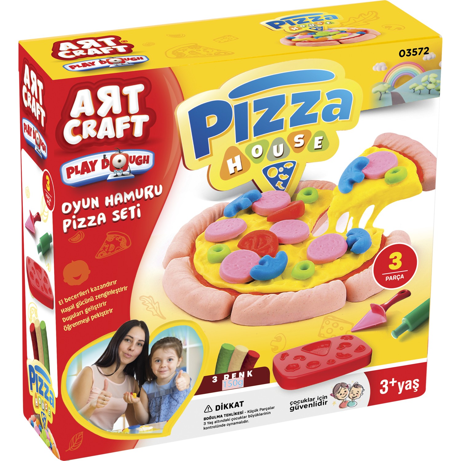 Art Craft Pizza Seti Oyun Hamuru 150 gr Fiyatı Taksit Seçenekleri