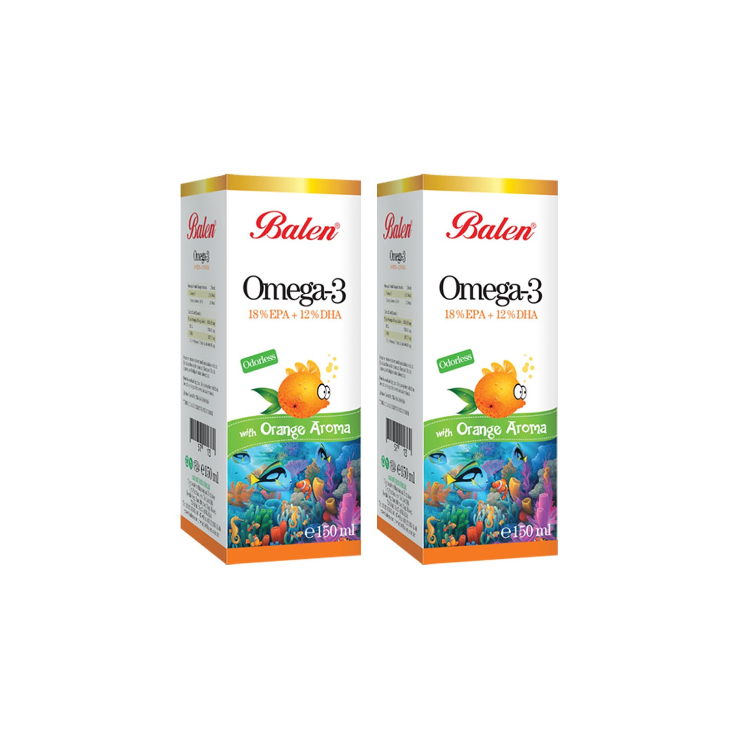 Balen Omega 3 Portakal Aromalı Balık Yağı x 2 Adet Fiyatı