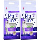 Pro Line Lavanta Kokulu Topaklaşan Kedi Kumu 10 l (2 Adet)