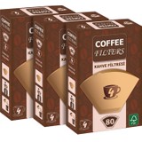 Coffee Filters Filtre Kahve Kağıdı No:4 80'li @ 3 Paket