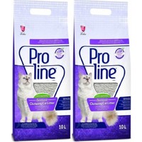 Pro Line Lavanta Kokulu Topaklaşan Kedi Kumu 10 Lt (2 Adet)