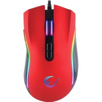 Rampage SMX-R44 Makrolu 6400DPI RGB Ledli Oyuncu Mouse - Kırmızı