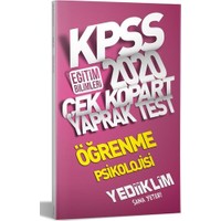 Yediiklim Yayınları 2020 KPSS Eğitim Bilimleri Öğrenme Psikolojisi Çek Kopart Yaprak Test