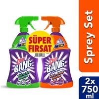 Cillit Bang Banyo ve Mutfak Temizleyici Yağ Çözücü & Kireç Sökücü Sprey 2'li Set (2x750 ml)