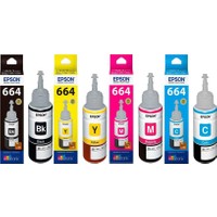 Epson T664 4 Renk Mürekkep Kartuş Seti