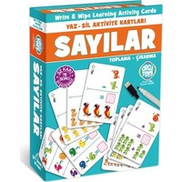 Sevfe Circle Toys Sayılar Yaz-Sil Aktivite Kartları Çift Taraflı 32KART