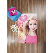 Taç Lısanslı  Halı Barbıe Sparkle 80X140
