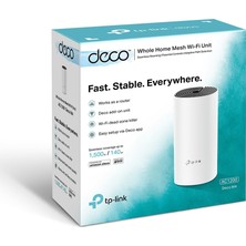 TP-Link Deco M4(1-pack), AC1200 Mbps, Dual-Band, Gigabit Portları, 100 Cihaza Kadar Bağlanılabilirlik, Mobil Uygulama ile Kolay Kurulum, Wi-Fi 5 Mesh Sistemi