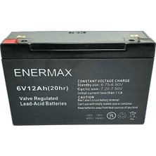 ENERMAX Bakımsız Kuru Akü 6V 12AH