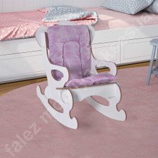 Falez Mobilya Aksesuar Sallanan Çocuk Sandalyesi Koltuk Pembe Minder
