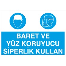 Canis Etiket Baret ve Yüz Koruyucu Siperlik Kullan Alüminyum