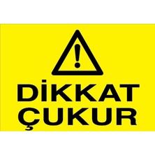 Canis Etiket Dikkat Çukur Alüminyum
