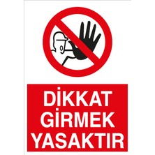 Canis Etiket Dikkat Girmek Yasaktır Pvc - Leksan