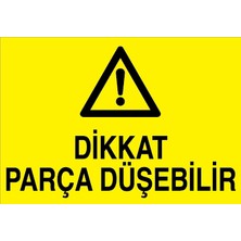 Canis Etiket Dikkat Parça Düşebilir Sticker - Folyo