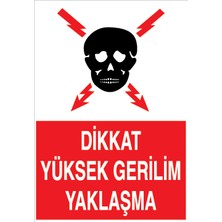 Canis Etiket Dikkat Yüksek Gerilim Yaklaşma Dekota