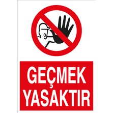 Canis Etiket Geçmek Yasaktır Sticker - Folyo