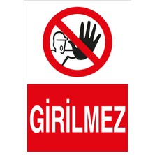 Canis Etiket Girilmez Sticker - Folyo
