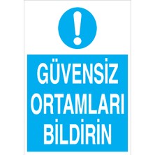 Canis Etiket Güvensiz Ortamları Bildirin Sticker - Folyo