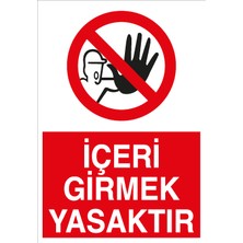 Canis Etiket Içeri Girmek Yasaktır Sticker - Folyo