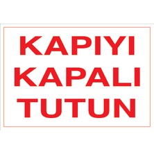 Canis Etiket Kapıyı Kapalı Tutun Alüminyum