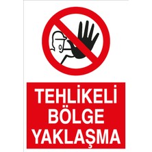 Canis Etiket Tehlikeli Bölge Yaklaşma Dekota