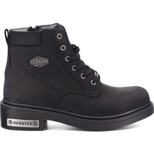 Scooter 9K-M5121 Erkek Deri Günlük Bot Siyah