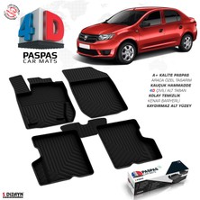 S-Dizayn Dacia Logan 2 4D Havuzlu Paspas 2013-2020 A+Kalite