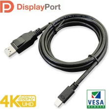 Paugge V1.2 Vesa DisplayPort Sertifikalı 21.60 Gbps Bandwith 5K 30Hz, 4K 60Hz, 2K 165Hz, 1080p 240Hz Destekli FreeSync G-Sync Thunderbolt 2 Mini Displayport Kablo - CK01