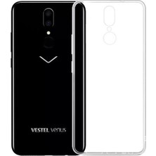 Tekno Grup Vestel Venüs V7 Silikon Kılıf + Cam Ekran Koruyucu Şeffaf